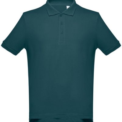 Рубашка-поло мужская ADAM, морская волна, 2XL, 100% хлопок, плотность 195 г/м2