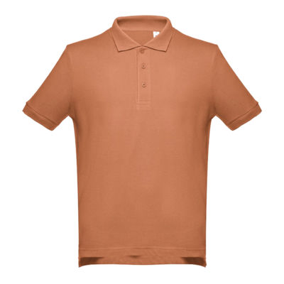 Рубашка-поло мужская ADAM, мокко, 2XL, 100% хлопок, плотность 195 г/м2