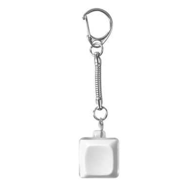 Брелок PUSH ME с LED подсветкой, Белый