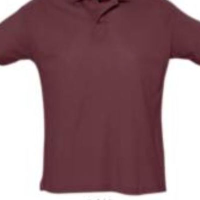 Рубашка поло мужская SUMMER II, бордовый, 2XL, 100% хлопок, 170 г/м2