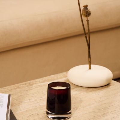 Ароматическая свеча Fragnola, грейпфрут и ветивер, бордовая