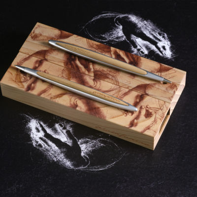 Набор из двух ручек Pininfarina Cambiano BOX CEDARWOOD