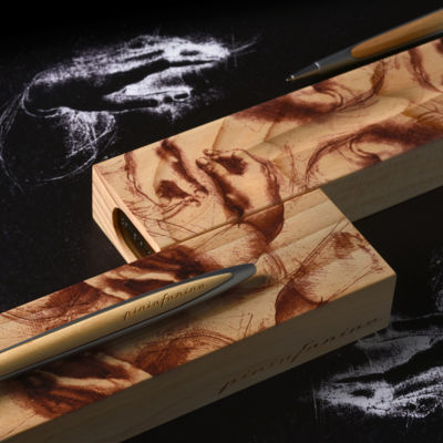 Набор из двух ручек Pininfarina Cambiano BOX CEDARWOOD