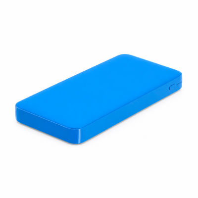 Внешний аккумулятор Polus, 10000 Mah, софт-тач покрытие, светло синий