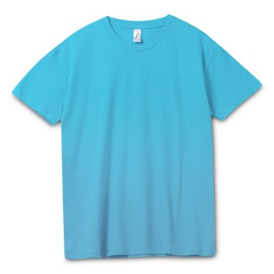 Футболка унисекс Regent 150, бирюзовая, размер 4XL