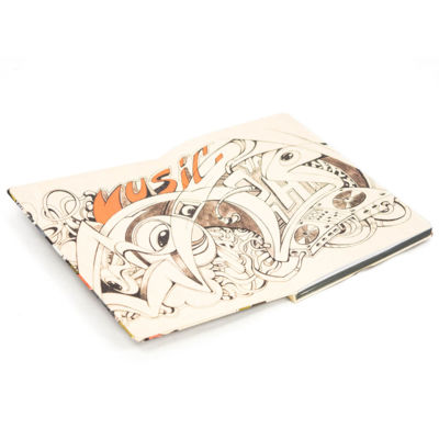 Записная книжка в клетку 15.5x21 Граффити R1-2443844