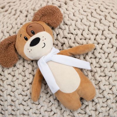 Мягкая игрушка Beastie Toys, собачка с белым шарфом