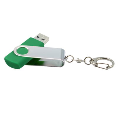 Флешка Twist 32 Гб в футляре, зеленая