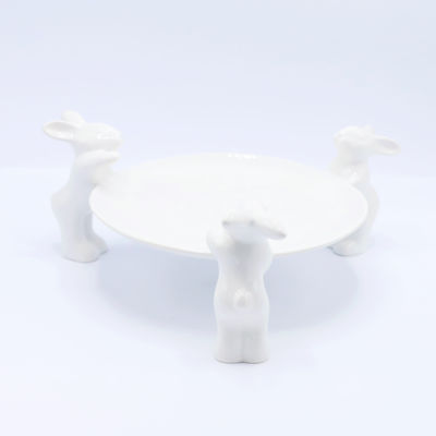 Тарелочка для сладостей "Воришки" (NEW), 23.5 см, Белый