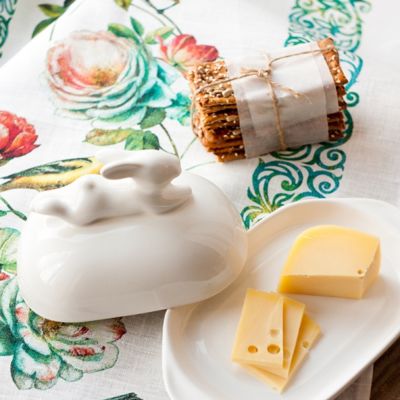 Маслёнка с кроликом, 380 мл, Белый