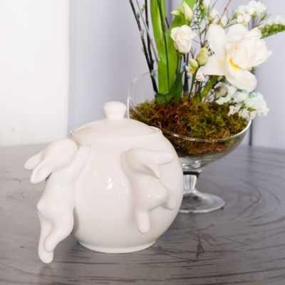Сахарница с кроликами (NEW), 1000 мл, Белый