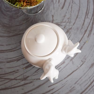 Сахарница с кроликами (NEW), 1000 мл, Белый