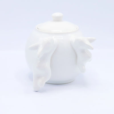 Сахарница с кроликами (NEW), 1000 мл, Белый