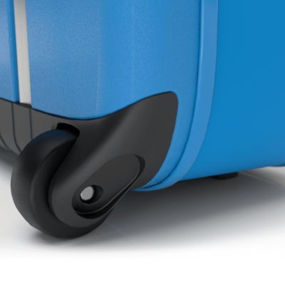 Чемодан складной Rollink Aura 55x40x20 см, 2 колеса, синий