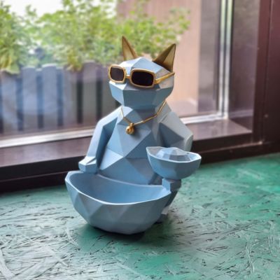 Статуэтка хранитель Кот фантазер, небесный