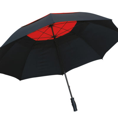 Зонт из стекловолокна MONSUN, черный, красный