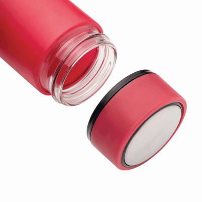 Стеклянная питьевая бутылка ELEGANT DRINK, розовая