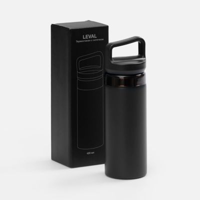 Термостакан Leval с ситечком, черный
