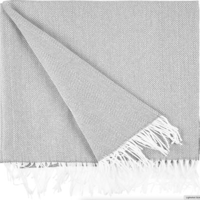 Плед «Гирвас», светло-серый