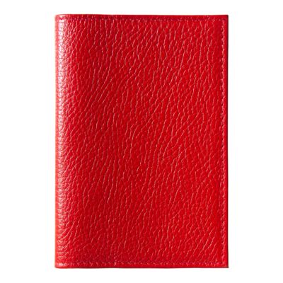 Обложка для паспорта Leather Sky Flotter Trend из натуральной кожи, красная