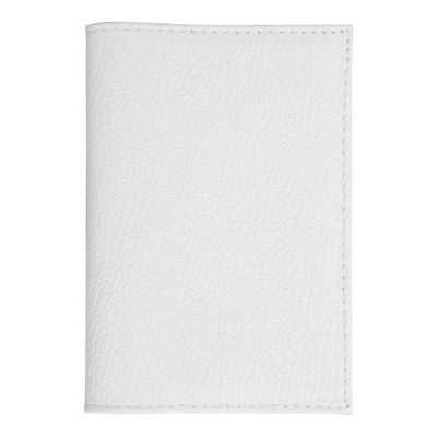 Обложка для автодокументов Leather Sky Flotter Sun из натуральной кожи, белая