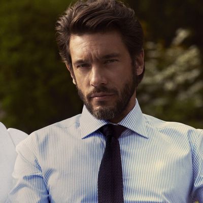 Рубашка мужская в полоску Reno, голубая