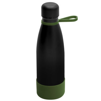 Термобутылка герметичная вакуумная Olivia To Go, чёрный/хаки