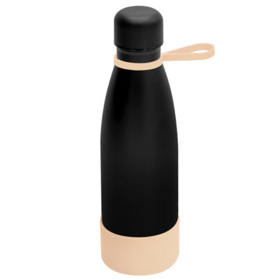 Термобутылка герметичная вакуумная Olivia To Go, чёрный/бежевый