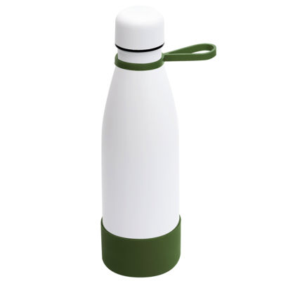 Термобутылка герметичная вакуумная Olivia To Go, белый/хаки