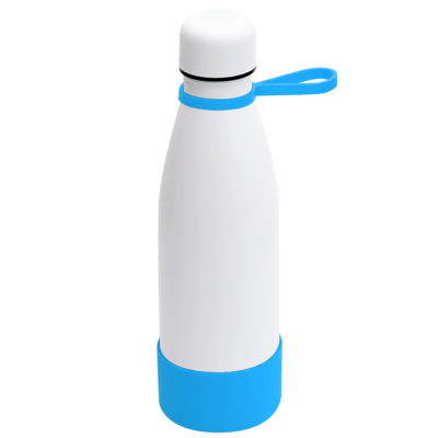 Термобутылка герметичная вакуумная Olivia To Go, белый/голубой