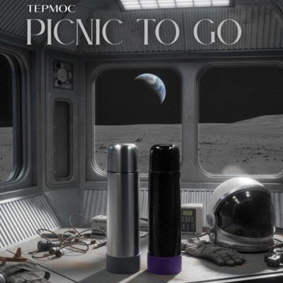 Термос Picnic Bright To Go, чёрный/фиолетовый