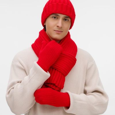 Шарф HappyGo, красный