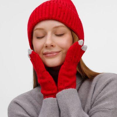 Перчатки сенсорные Spotti Senso, красные