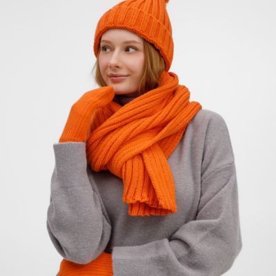 Варежки HappyGo, оранжевые