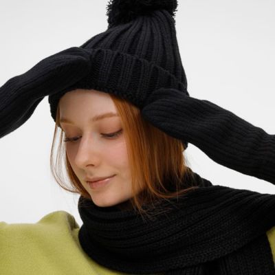 Варежки HappyGo, черные