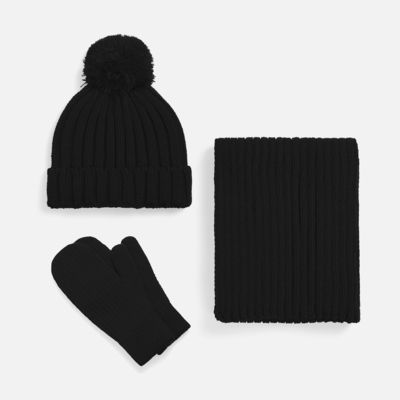 Варежки HappyGo, черные