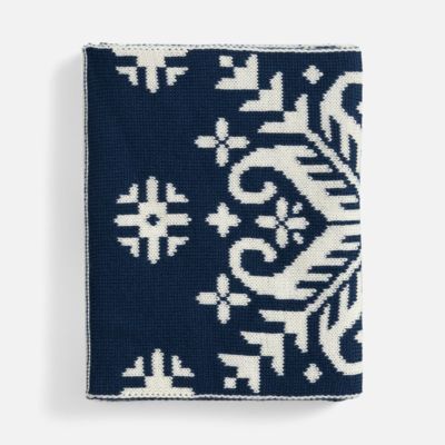 Шарф Wintertude L, синий с белым