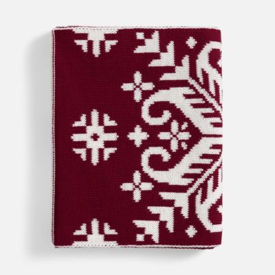 Шарф Wintertude L, красный с белым