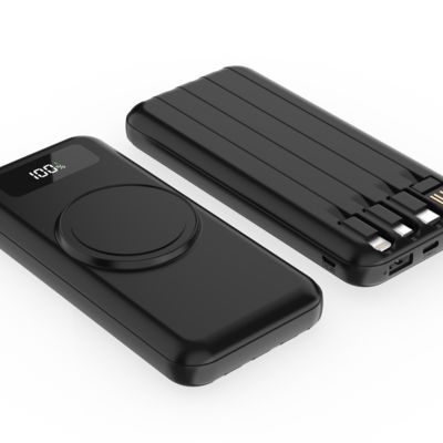 Внешний аккумулятор Authority с беспроводной зарядкой (5W), 10000 mAh, чёрный