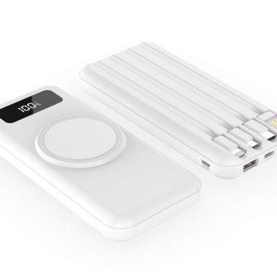 Внешний аккумулятор Authority с беспроводной зарядкой (5W), 10000 mAh, белый