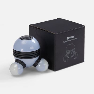 Ручной вибромассажер Spacy, серый с черным