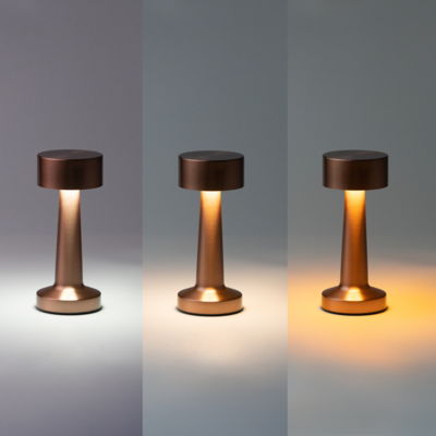 Настольная лампа REIKI cо встроенной батареей HF-8, золотой