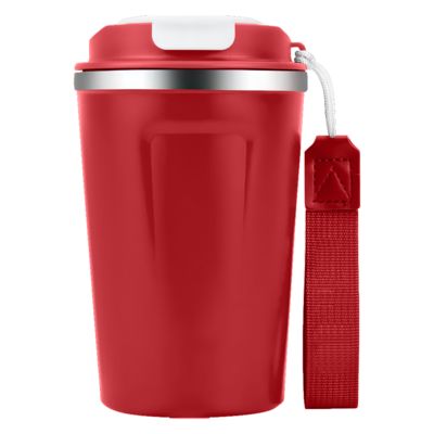 Термокружка Zencup вакуумная, стальная, 380 мл, красная