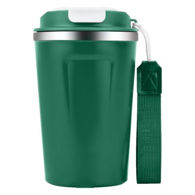Термокружка Zencup вакуумная, стальная, 380 мл, зеленая