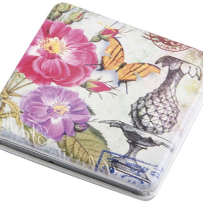 Зеркало Dewal Beauty серия "Классическая мода" карманное квадратное, размер 60х60х0,9мм