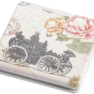 Зеркало Dewal Beauty серия "Парижская мода" карманное квадратное, размер 60х60х0,9мм