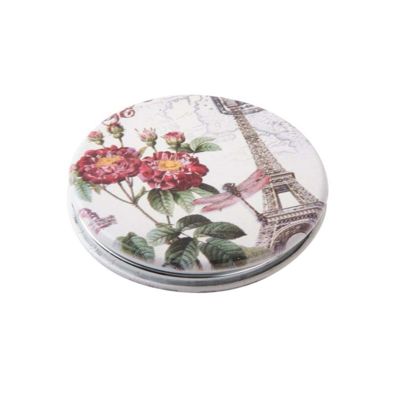Зеркало Dewal Beauty серия "Парижская мода" карманное круглое, d6см