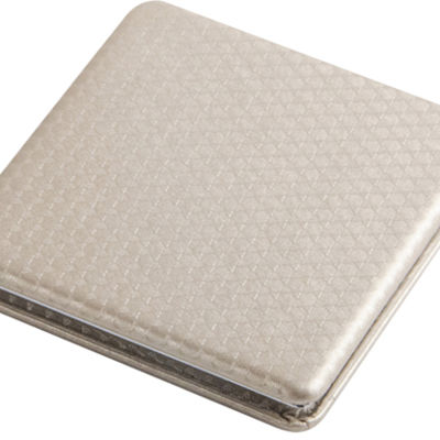 Зеркало Dewal Beauty серия "Палитра" карманное квадратное,бежевое, размер 60х60х0,9мм.