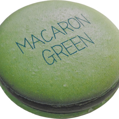 Зеркало Dewal Beauty серия "Макарони" карманное круглое, зеленое, 6 х 6 х 1,5 см