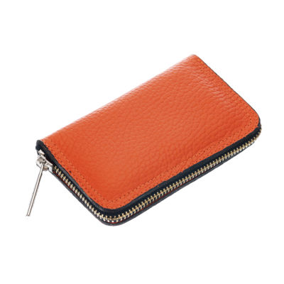 Маникюрный набор Erbe, 4пр. Футляр: натур.кожа, цвет оранжевый